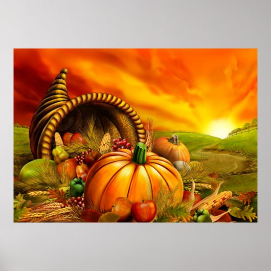 Thanksgiving Cornucopia Poster (Voorkant)