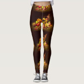 Thanksgiving Cornucopia Print Leggings (Voorkant)