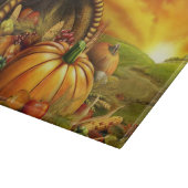 Thanksgiving cornucopia pumpkin snijplank (Hoek)