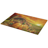 Thanksgiving cornucopia pumpkin snijplank (Hoek)