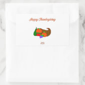 Thanksgiving Cornucopia Rectangle sticker (Tas)