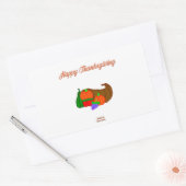 Thanksgiving Cornucopia Rectangle sticker (Envelop)
