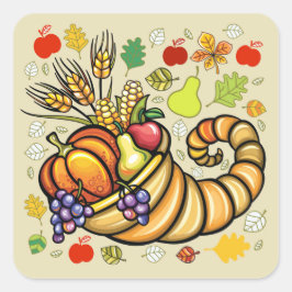 Thanksgiving Cornucopia Sticker - SRF