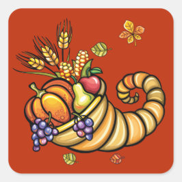 Thanksgiving Cornucopia Sticker - SRF