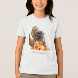 Thanksgiving Cornucopia T-shirt Tri-Blend Shir