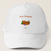 Thanksgiving Cornucopia Trucker Hat Pet (Voorkant)