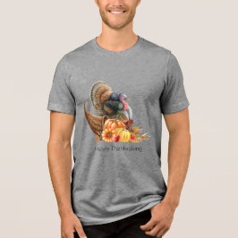 Thanksgiving Cornucopia Turkije Mannen T-Shirt