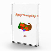 Thanksgiving Cornucopia Verticaal fotoblok (Rechts)