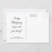 Thanksgiving Corporate Kaart - 5x7 Briefkaart (Achterkant)