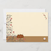 Thanksgiving Couple - Vakantievakuitnodiging Kaart (Achterkant)