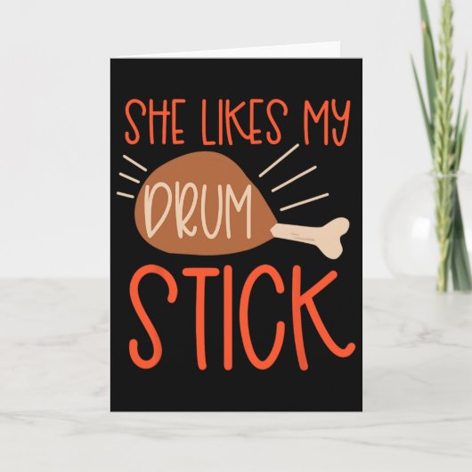 Thanksgiving Couples Turkey Breast She Likes My Dr Kaart (Voorkant)