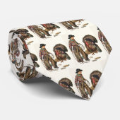  Thanksgiving, Cowboy die een Turkije vangt Stropdas (Opgerold)