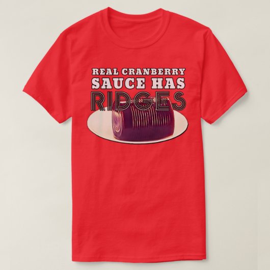 Thanksgiving Cranberry Sauce Ridges T-shirt (Design voorkant)