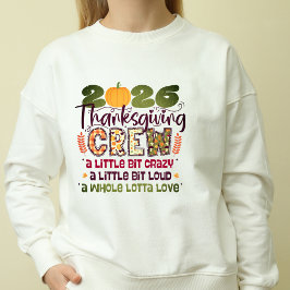 Thanksgiving Crew 2026 T-shirt | Familie Herfst Sw