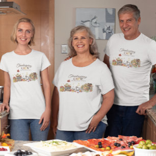 Thanksgiving Crew   Schattige Familiereünie T-shirt