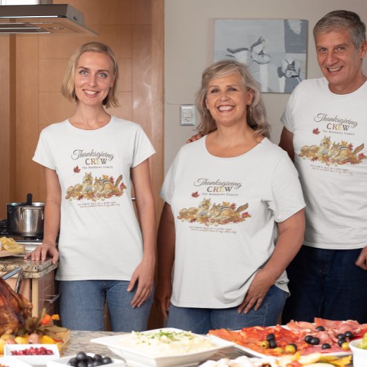 Thanksgiving Crew | Schattigee gezinshereniging T-shirt