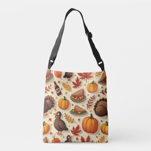 Thanksgiving crossbody Tassen (Achterkant)