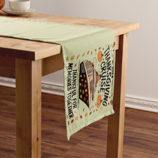 Thanksgiving Cruise 2024 dankbaar voor herinnering Korte Tafelloper (Voorbeeld)