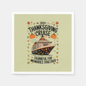 Thanksgiving Cruise 2024 dankbaar voor herinnering Servet (Voorkant)