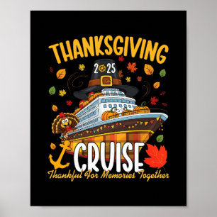 Thanksgiving Cruise 2025 Dankbaar Voor Herinnering Poster