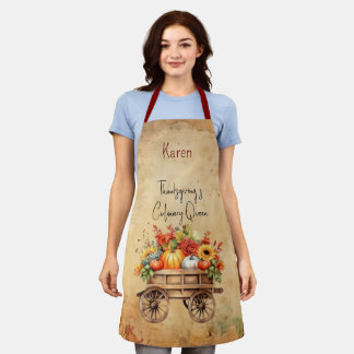Thanksgiving Custom Culinair Queen Rustiek Schort