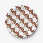 Thanksgiving Custom Paper Borden/Turkije Papieren Bordje (Voorkant)