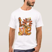 Thanksgiving Cute Beagle T-shirt (Voorkant)
