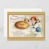  Thanksgiving Cute Funny Pie Poem Briefkaart (Voorkant / Achterkant)