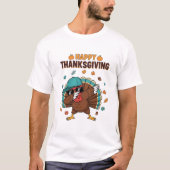 Thanksgiving Dabbing Turkey T-shirt (Voorkant)