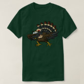 Thanksgiving dabbing turkije dab Humor dans T-shirt (Design voorkant)