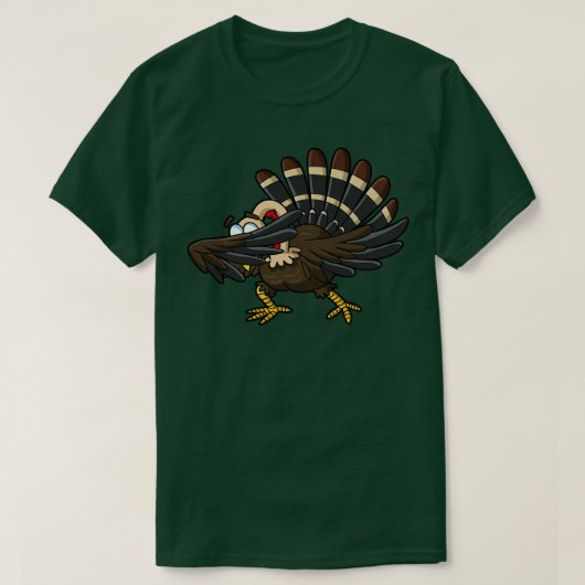 Thanksgiving dabbing turkije dab Humor dans T-shirt (Design voorkant)