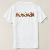 Thanksgiving Dachshund Coquette T-shirt (Design achterkant)