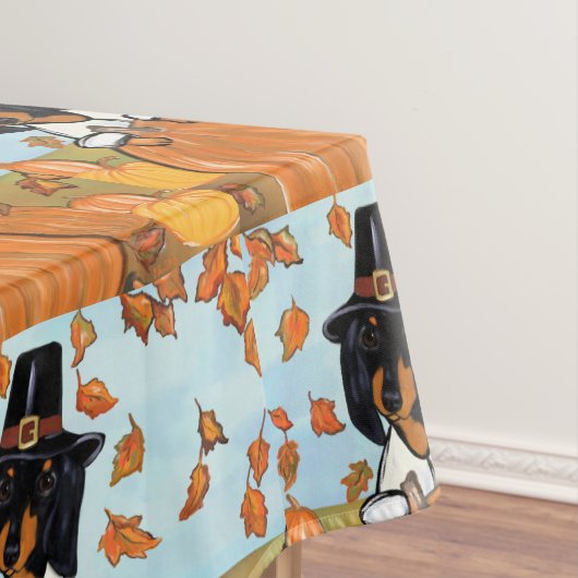 Thanksgiving Dachshund Tafelkleed (Voorbeeld)