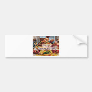 Thanksgiving Dachshunds Bumpersticker