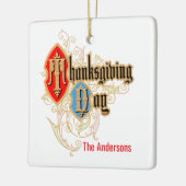 Thanksgiving dag / bedankt geven (Psalm 106:1) Keramisch Ornament (Links)