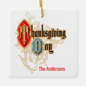 Thanksgiving dag / bedankt geven (Psalm 106:1) Keramisch Ornament (Voorkant)