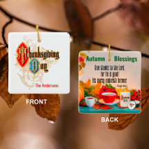 Thanksgiving dag / bedankt geven (Psalm 106:1)