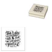Thanksgiving Dag Bijbelvers: Psalm 118:24 Rubberstempel (Gestempeld)