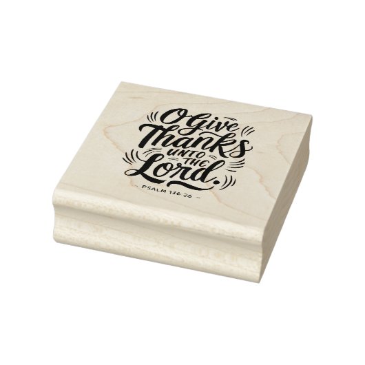 Thanksgiving Dag Bijbelvers: Psalm 136:26 Rubberstempel (Stempel)