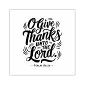 Thanksgiving Dag Bijbelvers: Psalm 136:26 Rubberstempel (Afrduk)