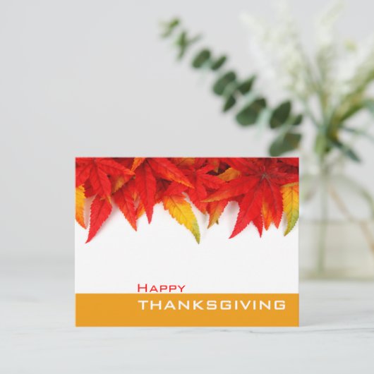 Thanksgiving Dag Briefkaart (Staand voorkant)