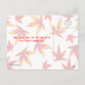 Thanksgiving Dag Briefkaart (Achterkant)