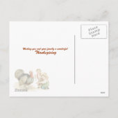 Thanksgiving Dag Briefkaart (Achterkant)