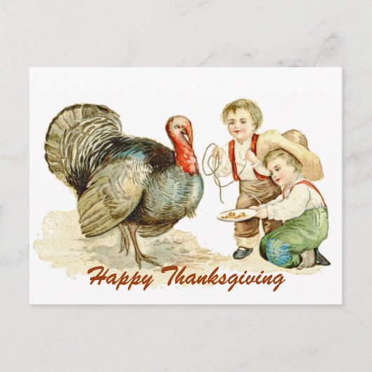 Thanksgiving Dag Briefkaart (Voorkant)