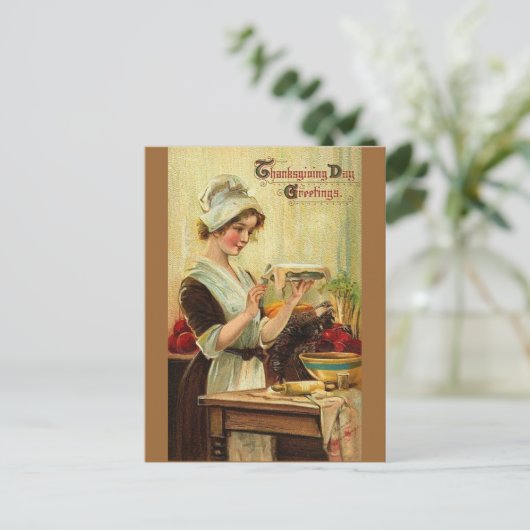 Thanksgiving Dag Briefkaart (Staand voorkant)