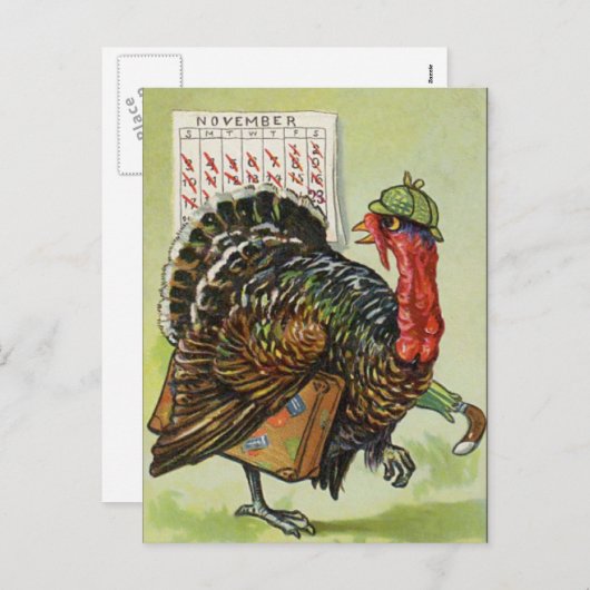 Thanksgiving Dag Briefkaart (Voorkant / Achterkant)