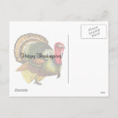 Thanksgiving Dag Briefkaart (Achterkant)