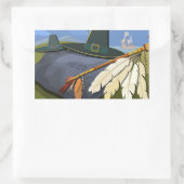 Thanksgiving Dag Briefkaart Rechthoekige Sticker (Tas)