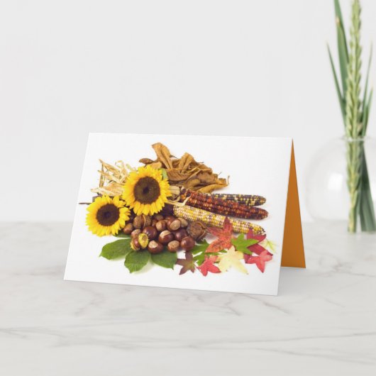 Thanksgiving Dag Bruiloft Kaart (Voorkant)