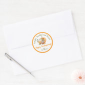 Thanksgiving Dag dankbaar en zonder dank Ronde Sticker (Envelop)